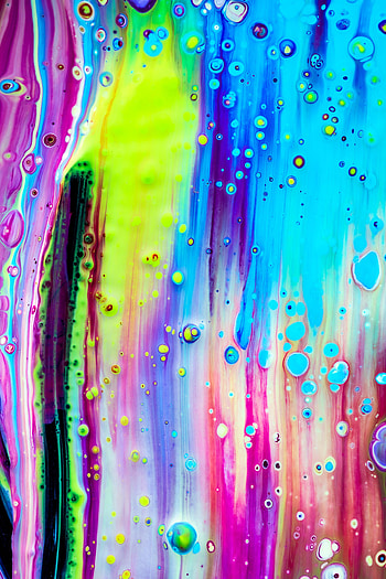 Paint, Abstract, Divorces, Multicolored, Motley, Liquid HD phone wallpaper