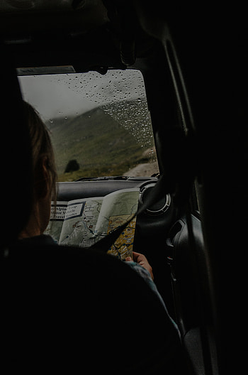 Dark, Car, Machine, Journey, Human, Person, Map HD phone wallpaper