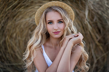 Hat, model, pretty, female HD wallpaper