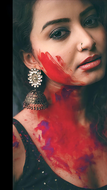 Sayani Pradhan, model, happy holi HD phone wallpaper