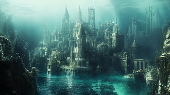 Enchanting Underwater City - Ultra, underwater city, fantasy landscape, Digital Art, architecture HD wallpaper