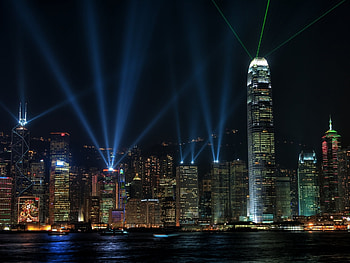 Cities, Night, Building, Shine, Light, Skyscrapers, Megapolis, Megalopolis, China, Hong Kong, Hong Kong S.a.r HD wallpaper