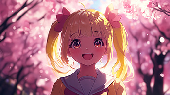 Anime School Girl Blossom | Ultra, Anime, anime girl HD wallpaper