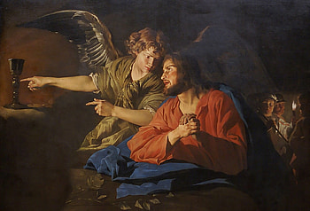 Agony in the Garden, Christ, Angel, Jesus, Garden HD wallpaper