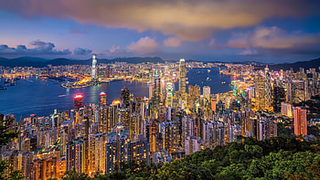 Hong Kong Skyline, Stunning stock , Vector's beauty, A city's charm HD wallpaper