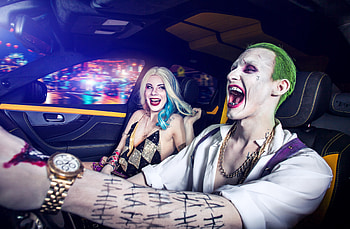 Come On Puddin, harley-quinn, joker, supervillain, cosplay, deviantart HD wallpaper