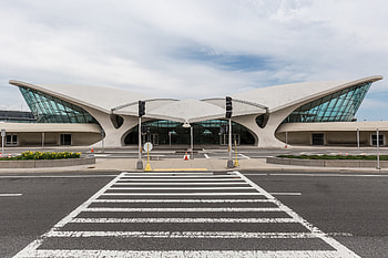 John F. Kennedy International Airport, Abandoned TWA terminal, Architectural graphy, Iconic landmarks HD wallpaper