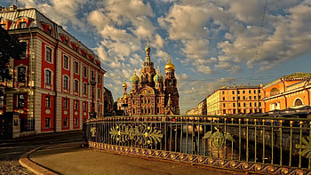 Cities, Building, Bridge, Street, Russia, Cathedral, St. Petersburg, Saint Petersburg HD wallpaper