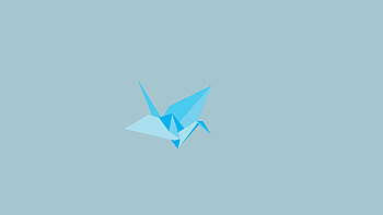 Paper Crane, Minimal , Creative design, Minimalistic beauty HD wallpaper
