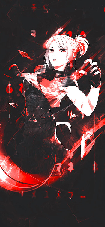 Jett Valorant, red, character, game, gaming, esports, japan, black, dark, games, gamer HD phone wallpaper