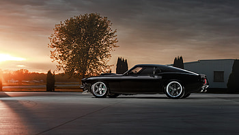 1969 Ringbrothers Ford Mustang Mach 1 Kingpin, Coupe, Restomod, Supercharged, V8, car HD wallpaper