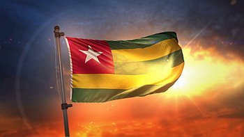 Togo flag background, Patriotic symbol, National pride, Togolese culture HD wallpaper