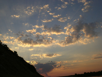 Romania touch-sunset in time, clouds, sky, romania, sunset HD wallpaper