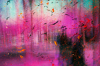 Abstract, Transparent, Paint, Glass, Stains, Spots HD wallpaper