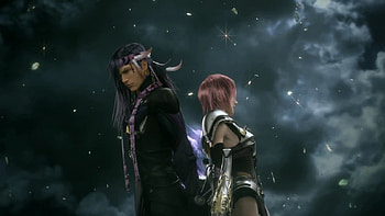 Final Fantasy XIII-2, lightning, mysterious guy, farron HD wallpaper