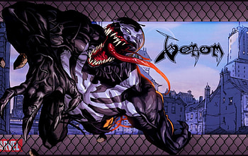 VENOM IS COMING, EVIL SPIDER, WEB, BAD, VEMON HD wallpaper