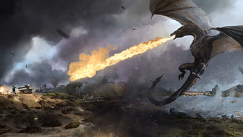 Game of Thrones, Dragon background, Baltana , TV shows HD wallpaper