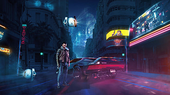 Cyberpunk 2077, Top-quality backgrounds, Immersive atmosphere, Detailed ry HD wallpaper