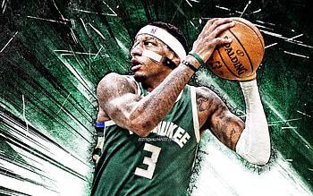 Torrey Craig, grunge art, Milwaukee Bucks, NBA, basketball, Torrey Craig Milwaukee Bucks, green abstract rays, Torrey Craig HD wallpaper