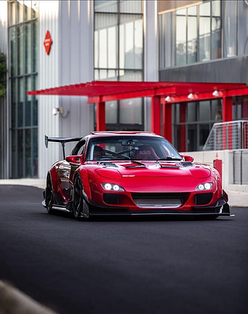 Rx7, Red, Masterpiece, Jdm, Modified, Car, Mazda, Red Car, Japanese HD phone wallpaper