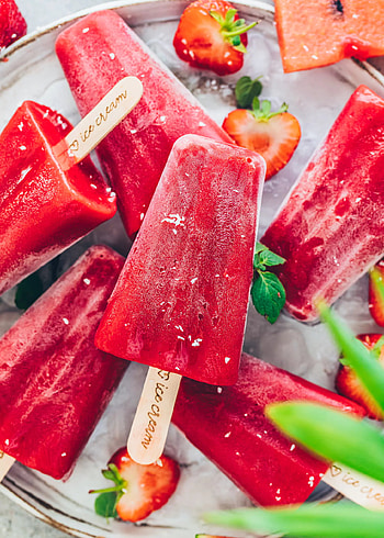 Refreshing popsicle recipe, Strawberry watermelon flavor, Summer treat, Cool and fruity HD phone wallpaper