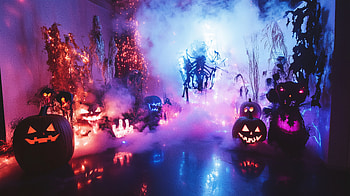 Spooky Halloween Party, halloween, Halloween Party, pumpkin, christmas ornaments, spooky HD wallpaper
