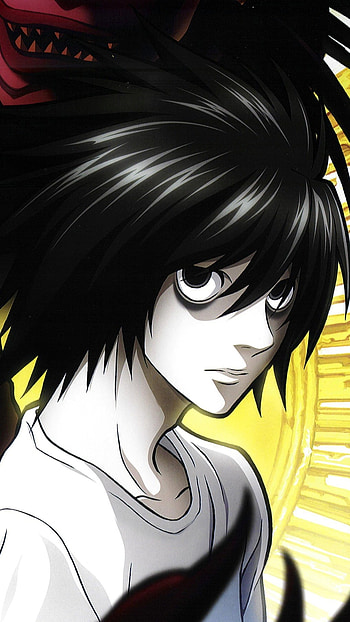 L Lawliet, Cartoon, Sketch HD phone wallpaper