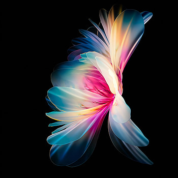 Huawei p50 abstract fantasy flower HD phone wallpaper