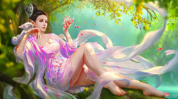 Beauty and Veils, veils, digital, art, fantasy, girl, beauty, woman HD wallpaper