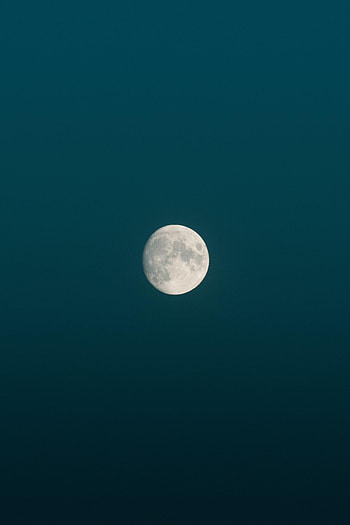 Night, Moon, Minimalism, Full Moon HD phone wallpaper