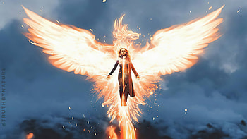 Sophie Turner, Phoenix, Phoenix fanart, Resolution HD wallpaper