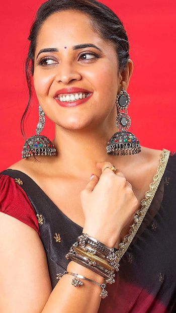 Anusuya Bharadwaj, telugu actress, anchor HD phone wallpaper