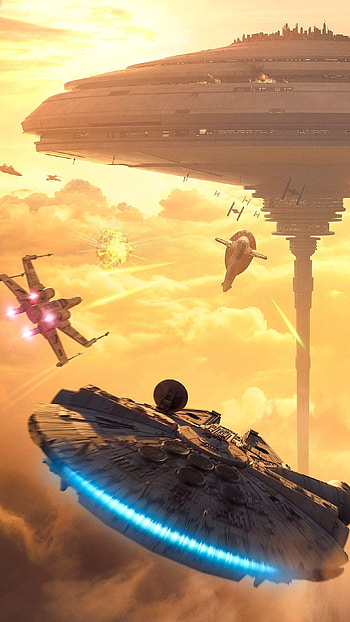 Star Wars, Battle HD phone wallpaper