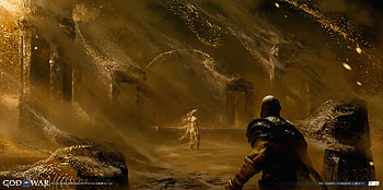 The Utangard and Triptych Interior, video game, God of War: Ragnarök HD wallpaper