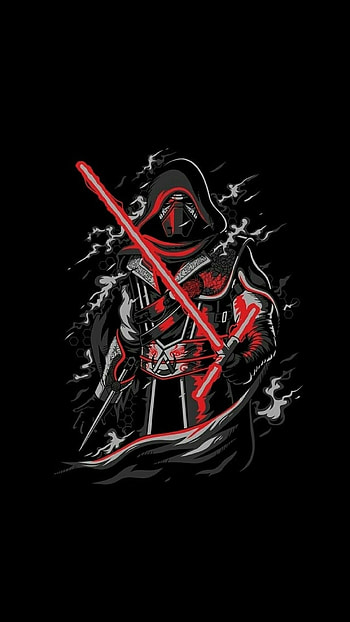 Star Wars, Cartoon artwork, Captivating backgrounds, Artistic interpretation HD phone wallpaper