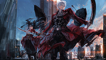 Fate/stay Night: Unlimited Blade Works, Archer (Fate/stay Night), Anime, Rin Tohsaka, Fate Series HD wallpaper