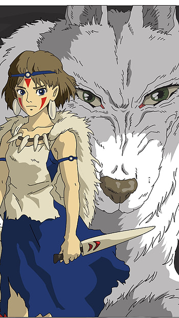 Princess Mononoke, Princess, Cartoon HD phone wallpaper