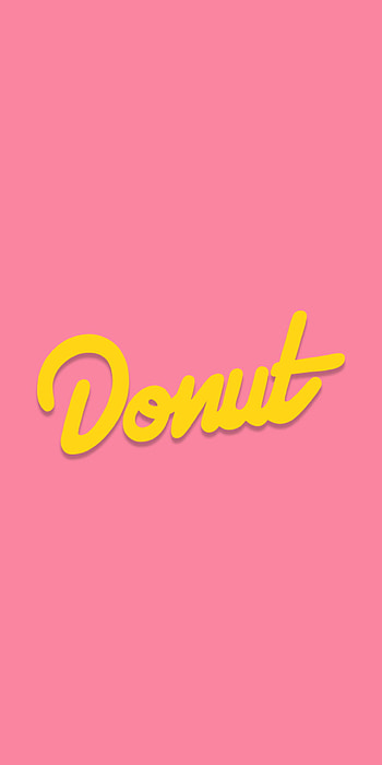 Donut media, jdm, pink, car, cool, yellow HD phone wallpaper