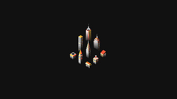 Buildings. minimal, art HD wallpaper
