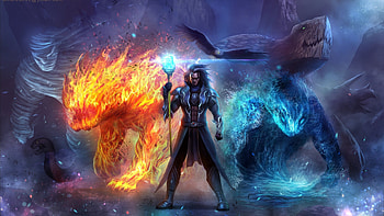Fantasy mage wizard, Sorcerer art, Artwork magic, backgrounds HD wallpaper