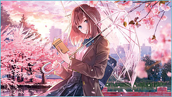 Anime Girl Laptop - Anime Laptop. Neat, Pink Anime Laptop HD wallpaper