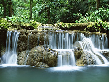 Landscape, Waterfalls HD wallpaper