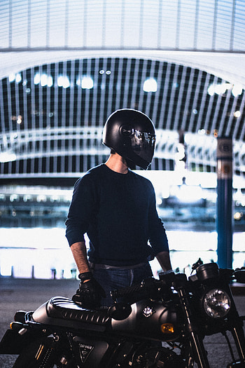 Motorcycles, Motorcyclist, Helmet, Motorcycle, Gloves HD phone wallpaper