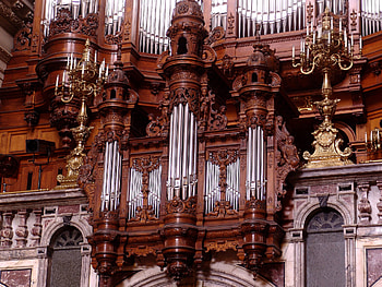 Musical instrument, Pipe organ, Classic music, Cathedral architecture HD wallpaper