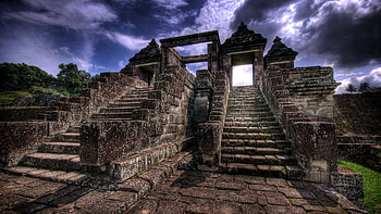 Indonesia, Ratu Boko, Prambanan Temple, Stairs, Java (Indonesia), Religious, Archeological Site, Buddhist Temple, Ruin, Temple, Temples HD wallpaper