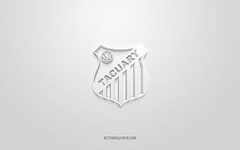 Tacuary, creative 3D logo, white background, Paraguayan football club, Paraguayan Primera Division, Paraguay, 3d art, football, Tacuary 3d logo HD wallpaper