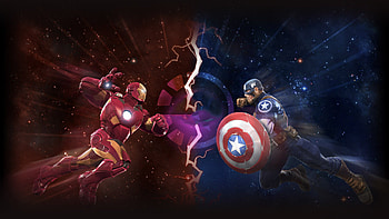 Iron Man And Captain America Marvel Contest Of Champions, marvel-contest-of-champions, games, marvel, iron-man, captain-america HD wallpaper