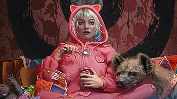 Birds Of Prey Breakup, harley-quinn, artist, digital-art, artwork, superheroes, deviantart HD wallpaper