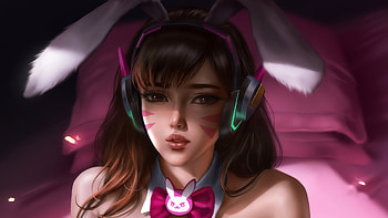 Bunny Dva Overwatch, dva-overwatch, overwatch, games, artstation HD wallpaper