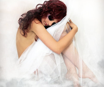 In white, white, model, female, beauty HD wallpaper